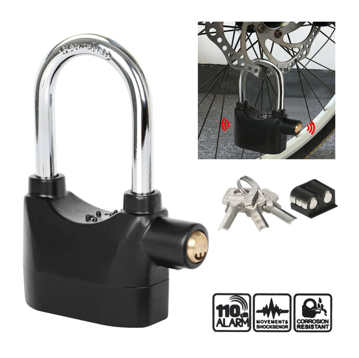 Miniatura 4 de Candado Alta Seguridad Para Moto 110dba